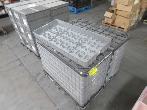 USED LOT OF 16 ROB INDUSTRIES WAREHOUSE STORAGE TRAYS CONTAINERS 47X22X5 T271196 FOR SALE