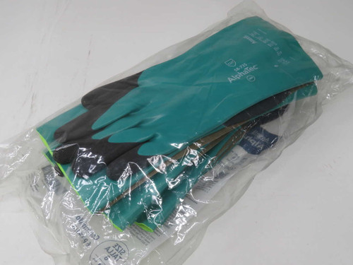 NOB LOT OF 6 PAIRS ANSEL 58-735 CHEMICAL-RESISTANT GLOVES T271484 FOR SALE