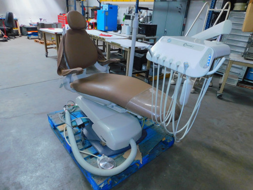 FPR DENTALEZ JVGN, 3655-314G DENTAL CHAIR & DELIVERY UNIT - FOR PARTS M7848 FOR SALE