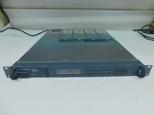 USED KEYSIGHT N6700C, N6744B, N6745B LOW-PROFILE MODULAR POWER SYSTEM MAINFRAME (400W) —W/ 2X N6744B + 2X N6745B DC POWER MODULES M7859 FOR SALE