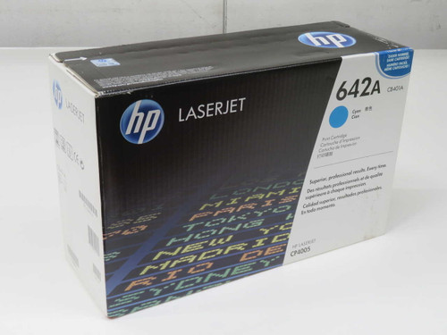 NOB HP 642A CB401A CYAN ORIGINAL LASERJET TONER CARTRIDGE T271559 FOR SALE