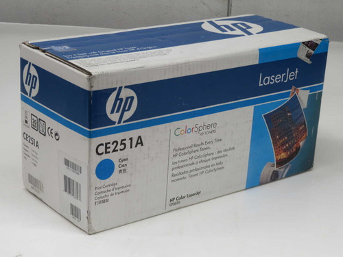 NOB HP CE251AG CYAN LASERJET TONER CARTRIDGE T271582 FOR SALE