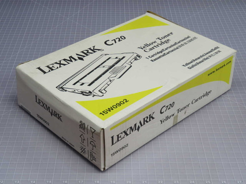 NOB LEXMARK C720 15W0902 YELLOW LASER TONER CARTRIDGE T271758 FOR SALE