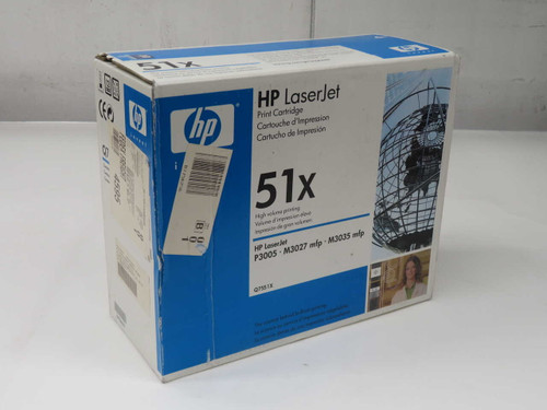 NOB HP Q7551X 51X HIGH YIELD BLACK ORIGINAL LASERJET TONER CARTRIDGE T271938 FOR SALE