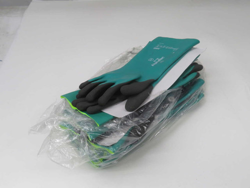 NOB LOT OF 10 PAIRS ALPHATEC 58-735 CHEMICAL-RESISTANT GLOVES T271657 FOR SALE