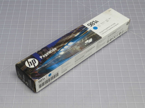 NOB HP 981A J3M68A CYAN ORIGINAL PAGEWIDE INK CARTRIDGE T271752 FOR SALE