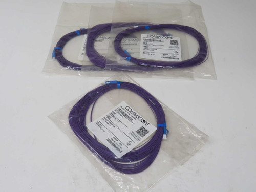 NOB LOT OF 4 COMMSCOPE FPCA-7KKP030M SINGLEMODE SIMPLEX FIBER OPTIC PATCH CORD FOR SALE