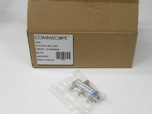 NIB LOT OF 50 COMMSCOPE SV3G 721460558459 UNBALANCED COAXIAL SPLITTER T272010 FOR SALE
