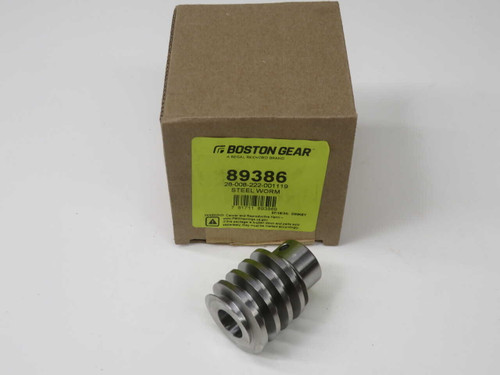 NIB BOSTON GEAR 89386 28-008-222-001119 STEEL WORM T272052 FOR SALE