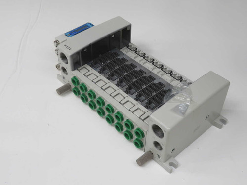 NIB SMC VV5QC41-08C12FSEAN-X132 PNEUMATIC MANIFOLD VALVE T272329 FOR SALE