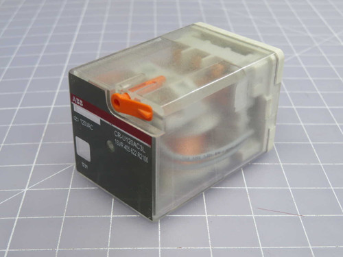 USED LOT OF 3 ABB CR-U120AC3L 1SVR 405 622 R2100 POWER RELAYS FOR SALE