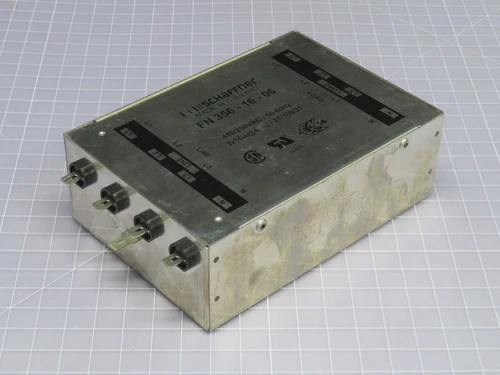 USED SCHAFFNER FN 356-16-06 POWER LINE FILTER FOR SALE