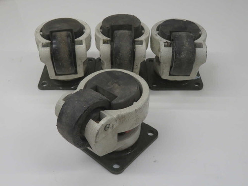 USED LOT OF 4 FOOT MASTER CD-80 LEVELING CASTERS FOR SALE