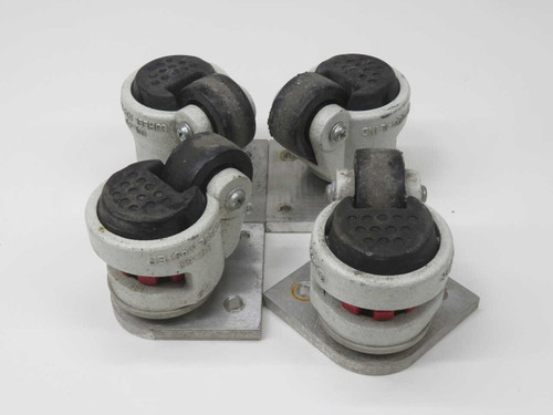 USED LOT OF 4 WHEEL MASTER WI-60 LEVELING CASTERS FOR SALE