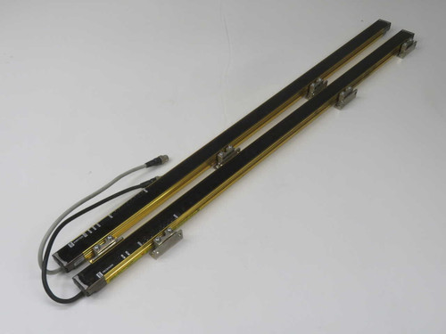 USED OMRON F3SJ-A0875P20-D F3SJ-A0875P20-L SAFETY LIGHT CURTAIN PAIR FOR SALE
