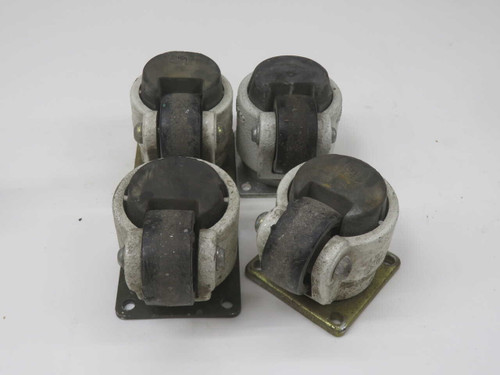 USED LOT OF 4 LEVELING CASTERS FOR SALE