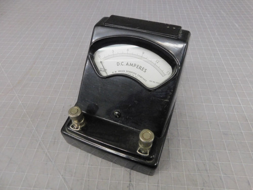 USED WM WELCH 3031K VINTAGE DC AMPERES METER FOR SALE