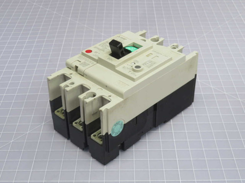 USED LOT OF 2 MITSUBISHI NV63-CV EARTH LEAKAGE CIRCUIT BREAKER FOR SALE