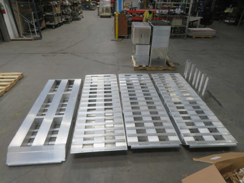 USED LOT OF 20 PCS LANDSPORT ALUMINUM LOADING RAMPS FOR SALE