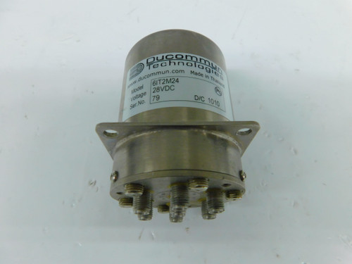 USED DUCOMMUN 6IT2M24 RF COAXIAL SWITCH SP6T FOR SALE