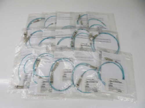 NOB LOT OF 15 COMMSCOPE UFXLCLC42-MXF003 OM4 LC-LC DUPLEX FIBER PATCH CORD, 3 FT FOR SALE