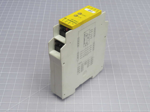 WIELAND SN0 4003K SAFETY MONITORING RELAY, 24VAC/DC, E-STOP/GATE-SWITCH INPUT