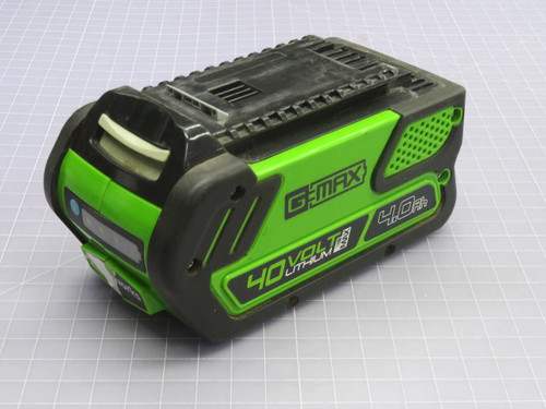 USED GREENWORKS G-MAX RECHARGEABLE LI-ION BATTERY 40V RECHARGEABLE LITHIUM-ION BATTERY PACK FOR SALE