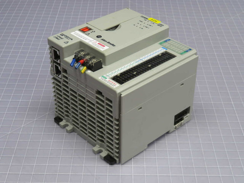 USED ALLEN BRADLEY 1769-L24ER-QB1B COMPACT PROGRAMMABLE LOGIC CONTROLLER, 750KB MEMORY, EMBEDDED I/O AND ETHERNET/IP FOR SALE