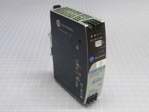 NOB ALLEN BRADLEY 1606-XLS80E SER A PERFORMANCE POWER SUPPLY, 100-240VAC IN, 24VDC 3.4A 80W OUT FOR SALE