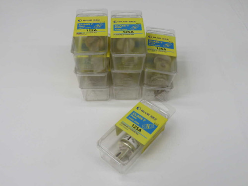 NOB LOT OF 9 MARINCO 5113 125A CLASS T BOLT-ON FUSE FOR DC ELECTRICAL PROTECTION FOR SALE