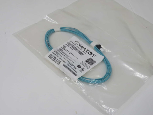 NIB LOT OF 25 COMMSCOPE FDXLCSC42-MXF010 10FT OM4 DUPLEX LC-SC MULTIMODE PATCH CORD, PLENUM FOR SALE