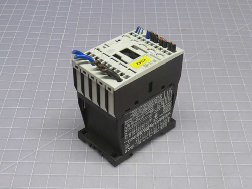 USED LOT OF 2 EATON DILMC12-01 IEC 3-POLE MAGNETIC CONTACTOR, 12A FOR SALE