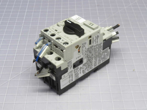 USED LOT OF 2 ALLEN BRADLEY 140M-C2E-B63 // 140M-C25-B25 MIXED LOT OF TWO MOTOR PROTECTOR CIRCUIT BREAKERS AT DIFFERENT ADJUSTABLE TRIP RANGES FOR SALE