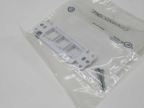 NIB LOT OF 65 COMMSCOPE 108265455 760181867 M108 FLUSH-MOUNTED MODULAR MOUNTING FRAME, THREE-PORT, WHITE FOR SALE