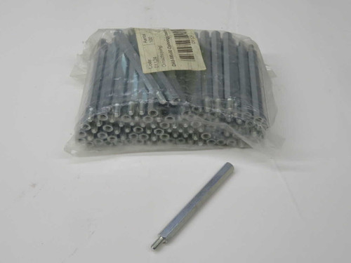 NOB LOT OF 100 DIJKMAN ELEKTROTECHNIEK DA8-M5X80 01124 ZINC-PLATED STEEL THREADED HEX STANDOFF/SPACER, M5 X 80MM FOR SALE
