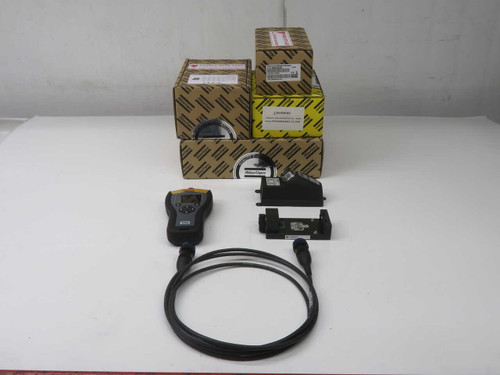 NIB ATLAS COPCO STA 6000 PLUS HANDHELD TORQUE/TIGHTENING DATA COLLECTOR AND ANALYZER KIT WITH INTERFACE CABLE, CHARGING CABLE, AND BATTERY ADAPTER, NEW IN BOX FOR SALE
