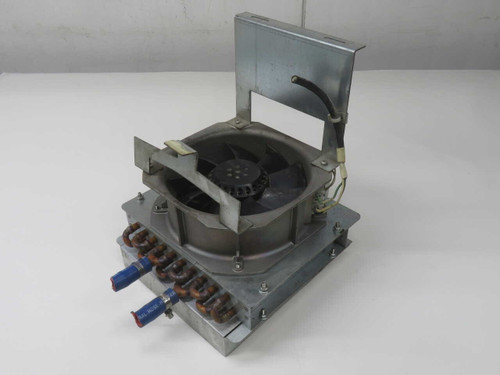USED LYTRON M10-080BD0 COPPER TUBE-FIN LIQUID COOLING HEAT EXCHANGER / COLD PLATE FOR SALE