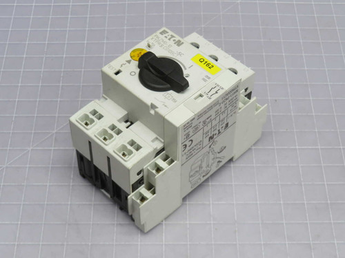USED LOT OF 3 EATON PKZM0-10 (2) // PKZM0-0.25 (1) MIXED LOT OF MOTOR-PROTECTIVE CIRCUIT BREAKERS AT TWO RANGE SETTINGS (10A AND 0.25A) FOR SALE