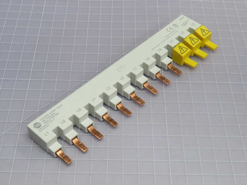 USED LOT OF 3 ALLEN BRADLEY 1489-AMCL312 MCB BUSBAR, 3-PHASE, 12-PIN, FOR 3-POLE BREAKERS FOR SALE