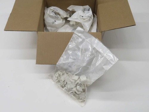 NIB LOT OF 500 COMMSCOPE M20AP-262 107067928 MODULAR OUTLET DUST COVER, WHITE, BOX OF 500 FOR SALE