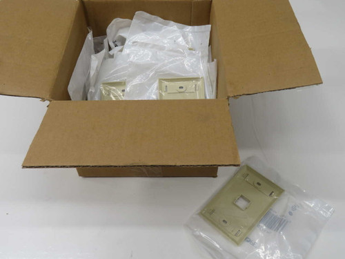 NIB LOT OF 25 COMMSCOPE 108258419 M10L-246 FACEPLATE, 1-PORT, IVORY, BOX OF 25 FOR SALE