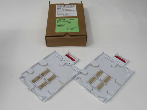 NIB LOT OF 10 COMMSCOPE 398955-000 FOSC-ACC-C-TRAY-RIBN-18 SPLICE TRAY FOR FOSC CLOSURE, RIBBON TYPE, RED-CLIP FOR SALE