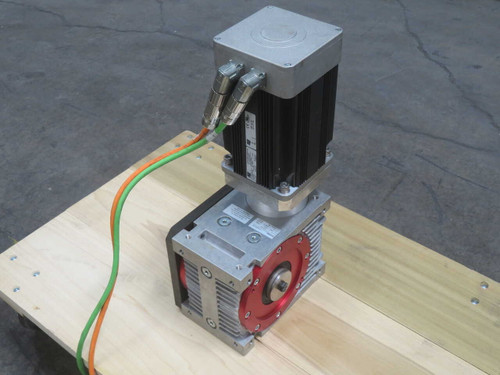 USED GUDEL 10191129 T142 12 16.4.E1.0.F2.46 SERVO MOTOR WITH PLANETARY GEARHEAD, 15.33:1 RATIO, 2.7 KW, 400V, 3000 RPM FOR SALE