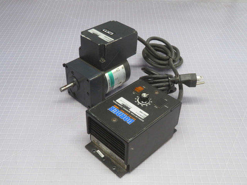 USED DORNER 22MV1106B 4IK25GN-SWT25 CONVEYOR SPEED CONTROL WITH ORIENTAL MOTOR 25W AC MOTOR AND 4GN15K GEARHEAD (ASSEMBLY) FOR SALE