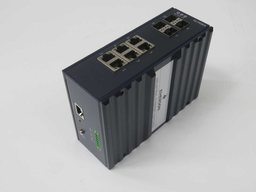 NIB EMERSON - MAS IC086GLM064 MANAGED INDUSTRIAL ETHERNET SWITCH, 6 RJ-45 PORTS + 4 SFP SLOTS, DIN RAIL FOR SALE