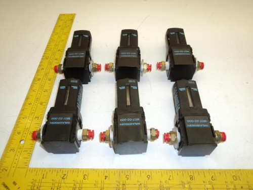 LOT OF 6 WILKERSON M07-02-000 PNEUMATIC FILTERS T18859