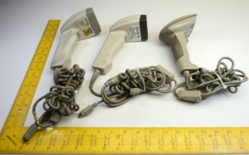 LOT OF 3 WELCH ALLYN 3400LR/C-123   (3800PDF-12) (5700/A-02) BARCODE SCANNER LOT T13904