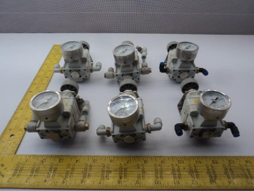 LOT OF 6 SMC IR2010-02BG  PRECISION REGULATORS 1MPA 0.005-0.4MPA T16848