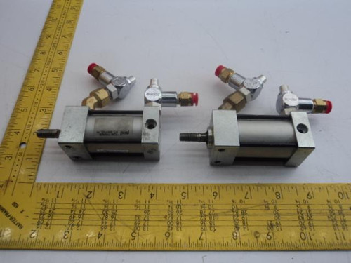 LOT OF 2 PHD AVF 1 X 3/4 -M PNEUMATIC CYLINDER T19123