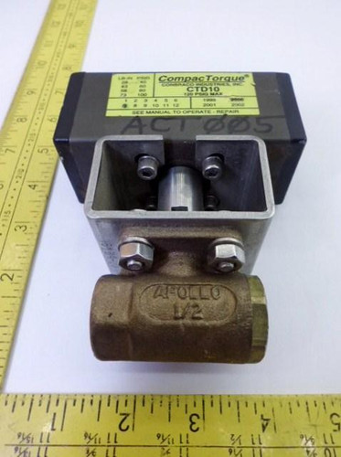COMPACTORQUE CTD 10 VALVE W/ ACTUATOR CTD-10 120PSIG T15135